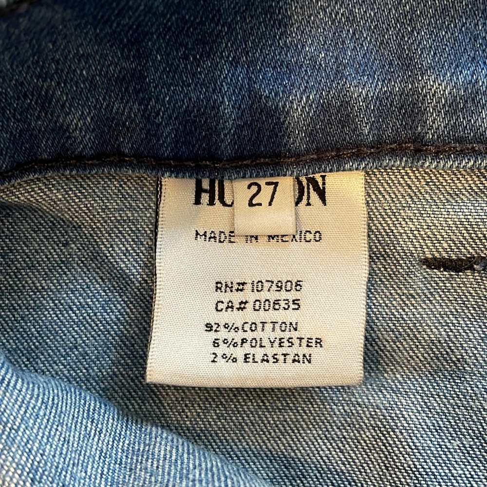 Hudson Jeans Women's Wide Leg Flare Jeans in Dark Blue - Picture 4 of 6
